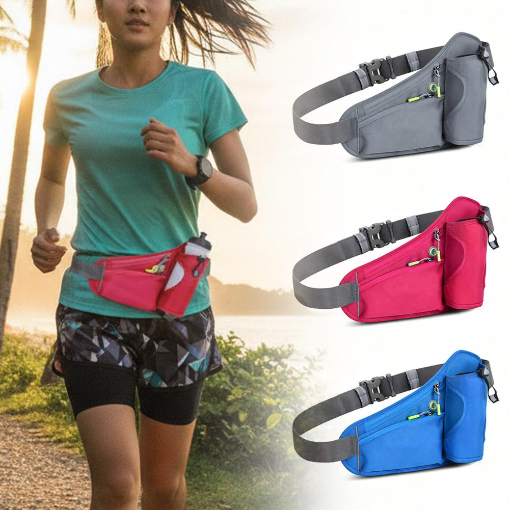 Running Gear Bag - Marsupio con Portabottiglie, Borsa a Tracolla