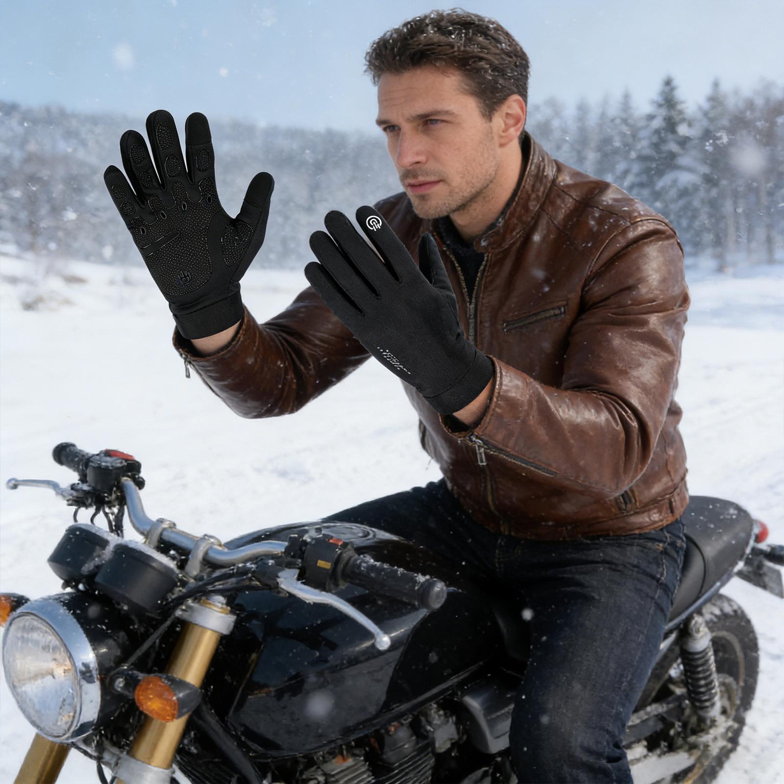 Running Gear Winter Men - Guanti da ciclismo invernali con dita