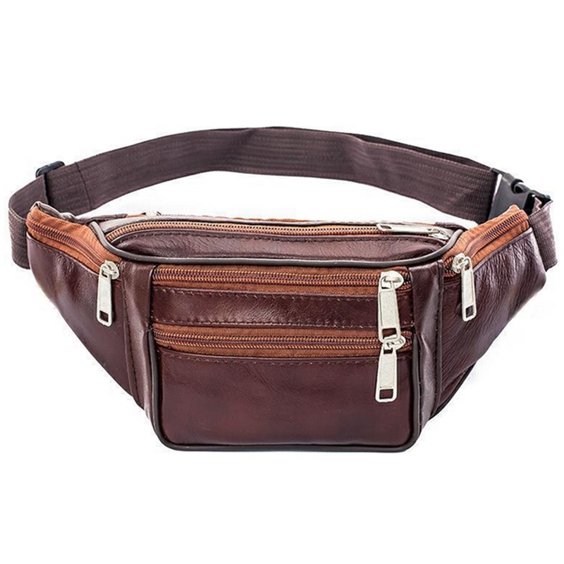 Running Gear Bag - Marsupio da uomo in pelle sottile