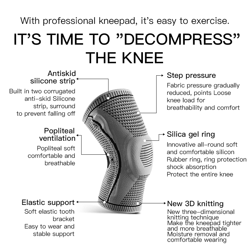   Supporto Elastico in Silicon - Running Gear Knee recensione e prezzo